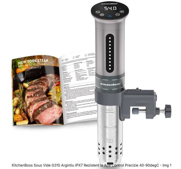 KitchenBoss Sous Vide G310 Argintiu IPX7
