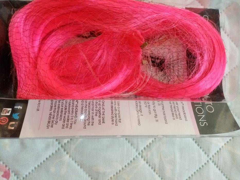 Продавам изкуствени кичури /Hair extensions Secret Color Demi Lovato