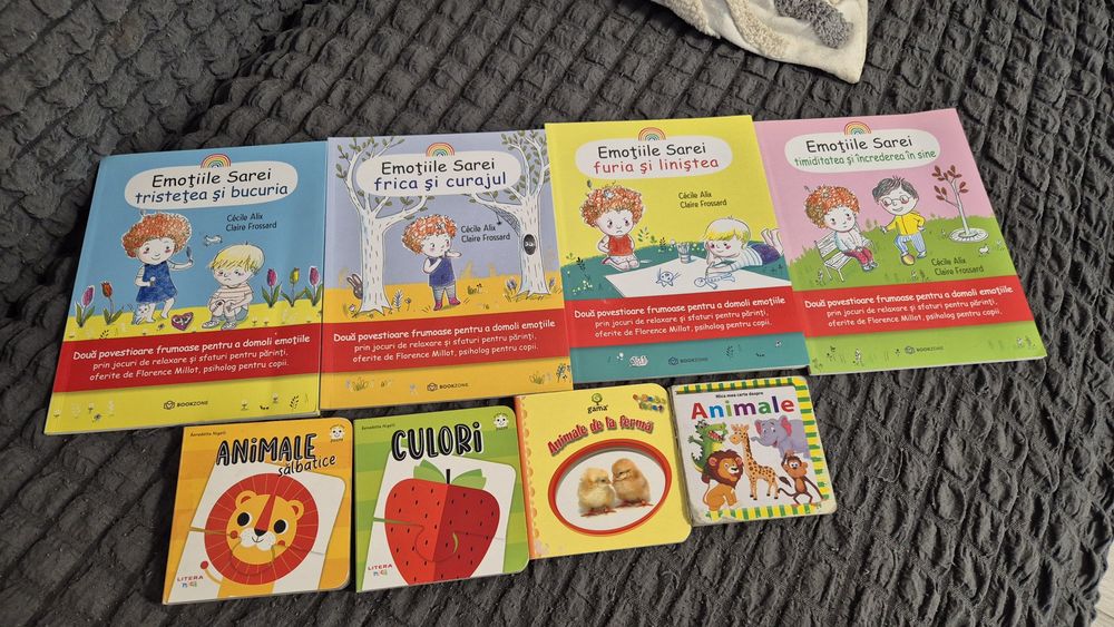 Set cărți Emoțiile Sarei + 4 carti (forme si culori)