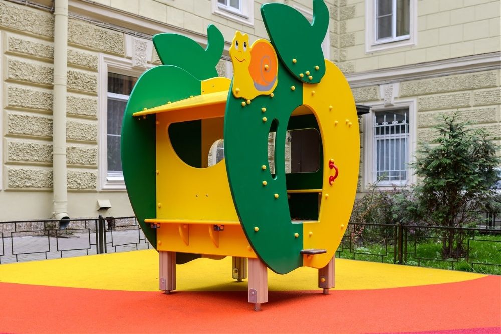 Домики Беседки KSIL Детские площадки Качели Горки Болалар майдончаси