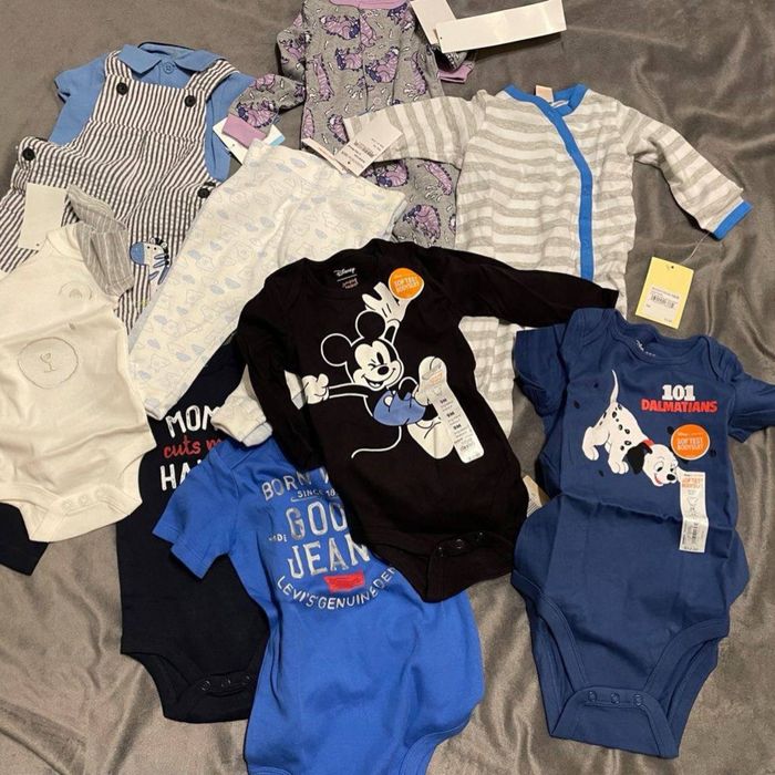 Pachet haine copii 1 2 ani 10 bucati 50 lei