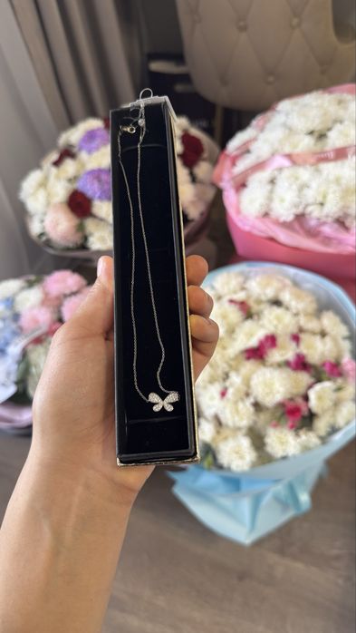 Цепь с бриллиантом 750 пр