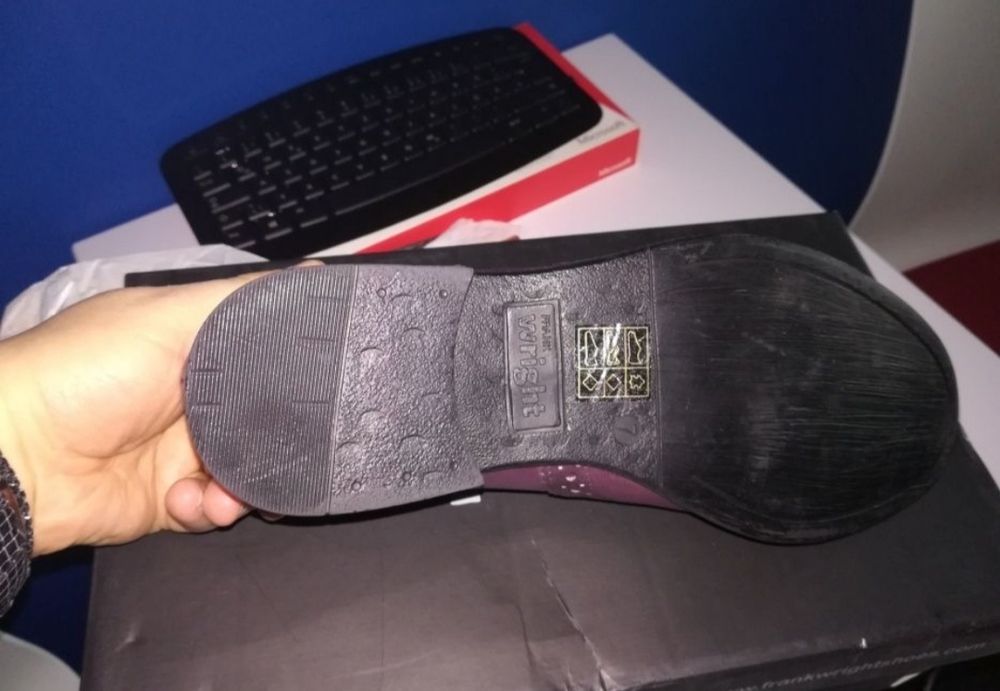 Pantofi Bordeaux din piele naturala