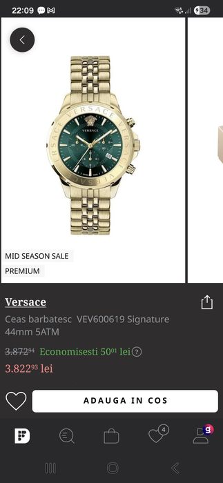 ceas Versace VEV600619 Chrono Signature