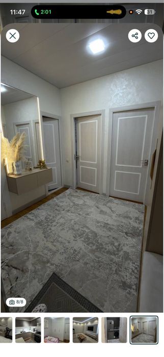 4-комнатная, ТТЗ-1 | Евроремонт, мебель, техника | 80 м²|Д|