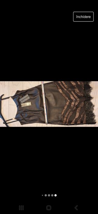 Rochie Just Cavalli din piele naturala de bovina