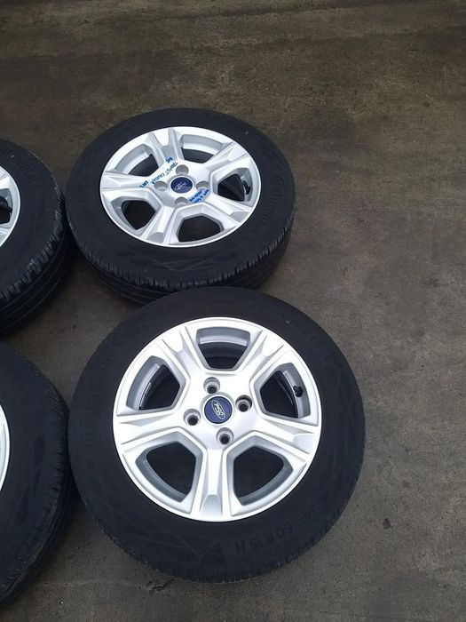 Set jante aliaj r15 cu anvelope 195/60 r15 ford transit courier et761007ab