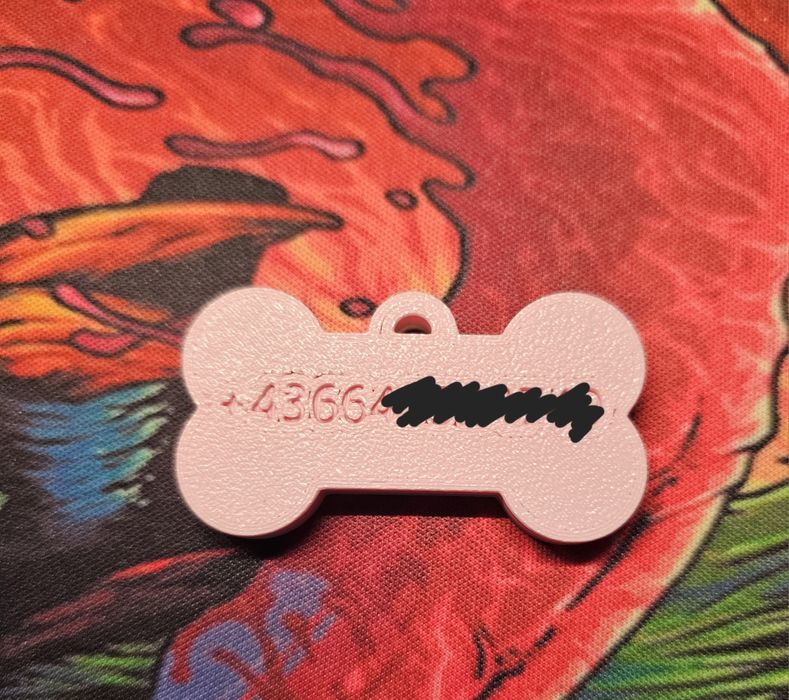 Персонализирана фосфорна Кучешка табелка/етикет/медальон | 3D Printed