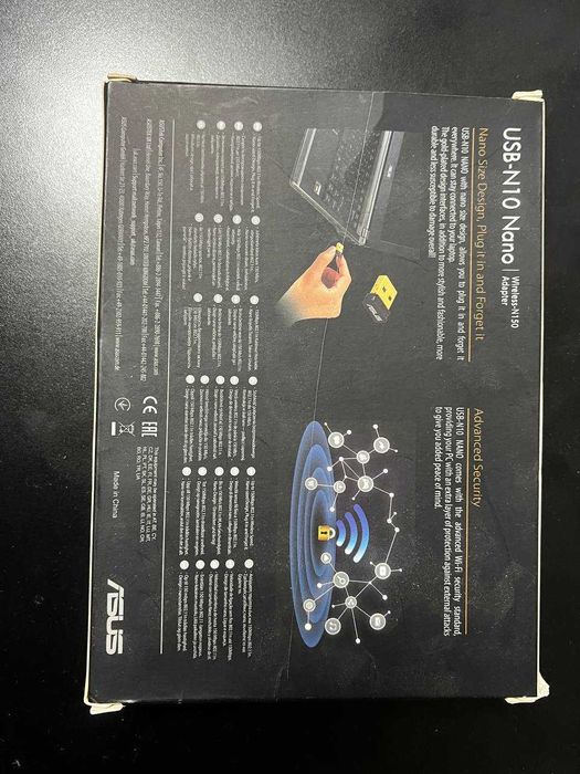 Адаптер ASUS USB-N10 Nano B1 Wireless 802.11n 150 Mbps USB 2.0