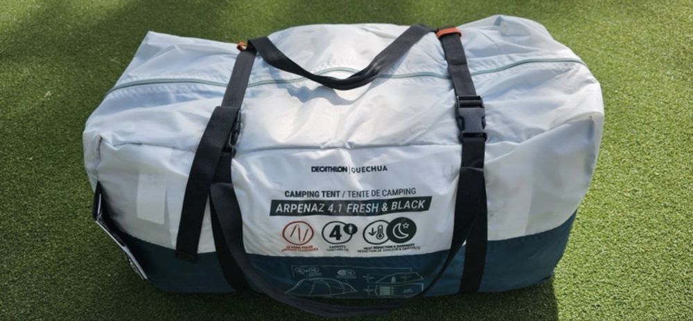 Cort camping pentru 4 persoane Arpenaz 4.1 Fresh & Black