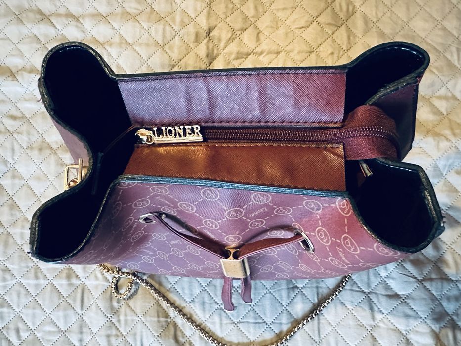 Дамска чанта бордо