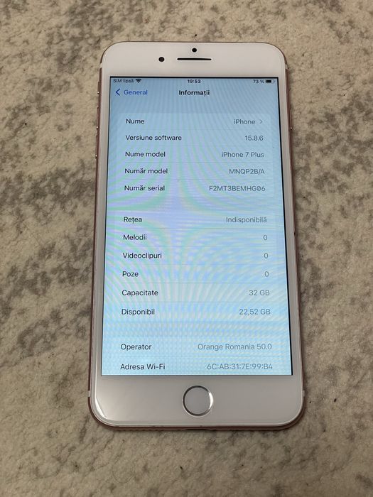 Vand iphone 7 plus de  32 de giga