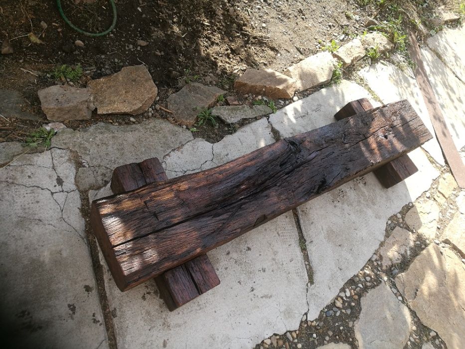 Banca Veche Stejar periat Rustic!