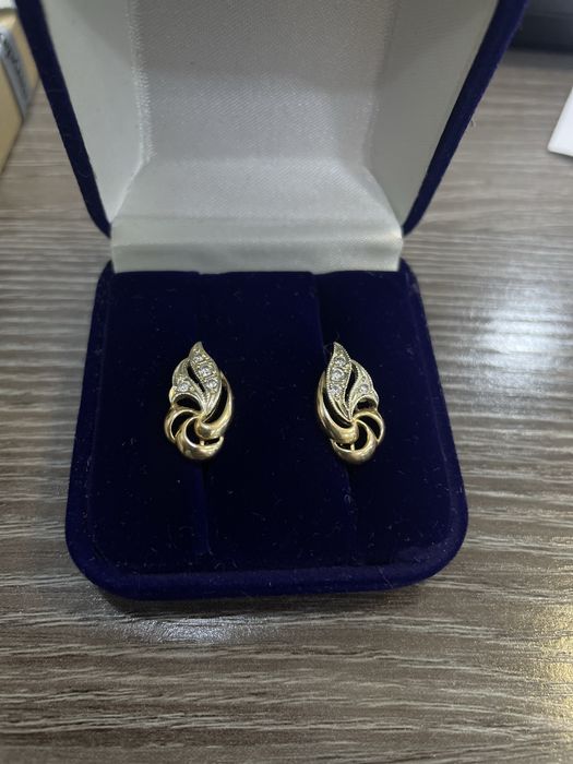 Серьги из красного золота 585