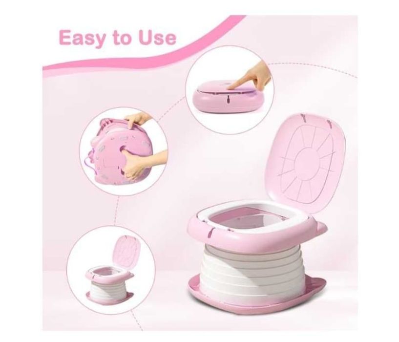 Olita portabila copii pliabila cu capac și geantă capac