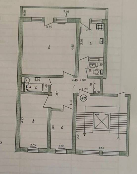 Продается 3 комнатная квартира ул.Садыка Азимова, Корзинка