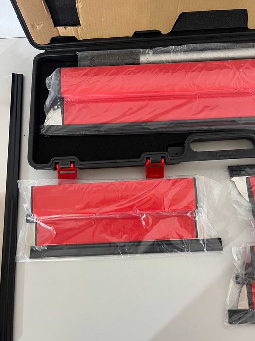 Senhill – Set gletiere profesionale din inox cu mâner extensibil, 25/40/60/80 cm, lame interschimbabile