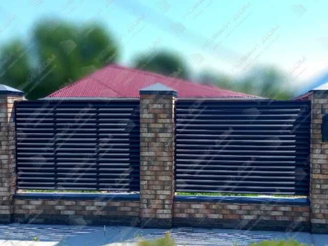 Забор жалюзи еврожалюзи