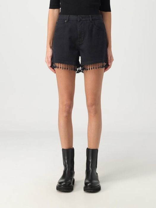 Къс черен дънков панталон/шорти, размер 27 М, 30 и 31 L, с кристали!Къ