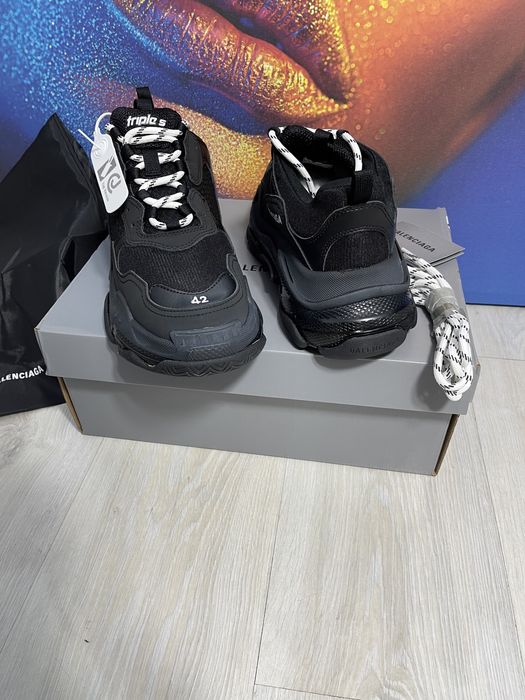 Adidasi Balenciaga Triple S piele naturala Premium