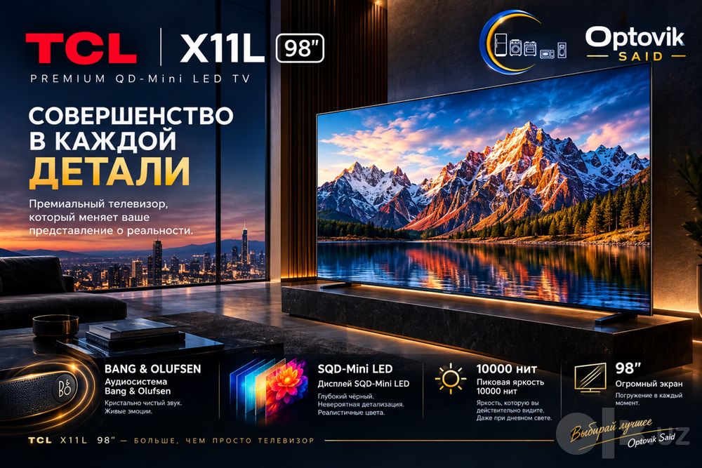 Televizor TCL X11L 98 tv televzor telvizor mini led oled