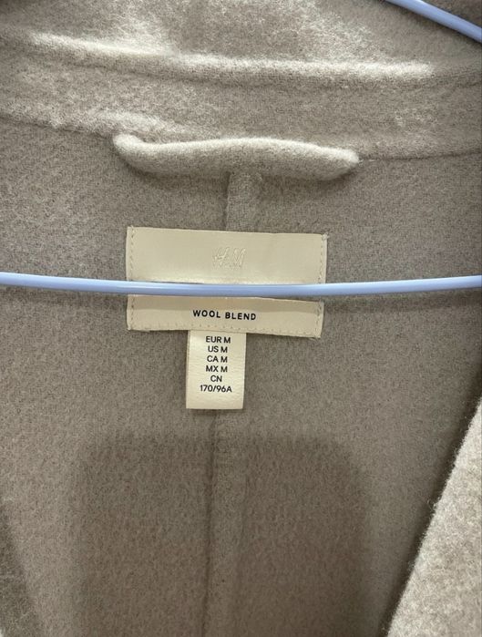 Пальто H&M из шерсти