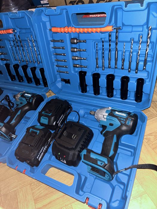 НОВЫЙ Гайкаверт-шуруповерт с набором 48 Вольт 350 Ньютон Качество+