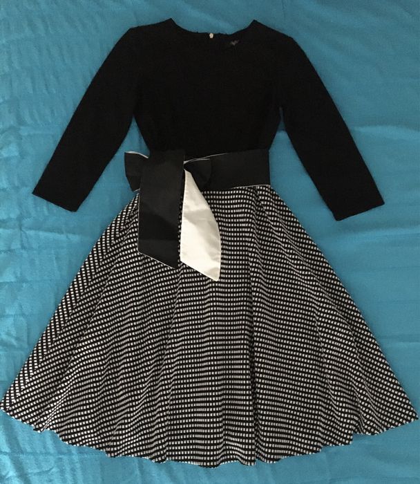 Платье комбинированное