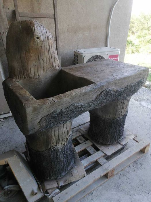 Градинска мивка от щампован бетон