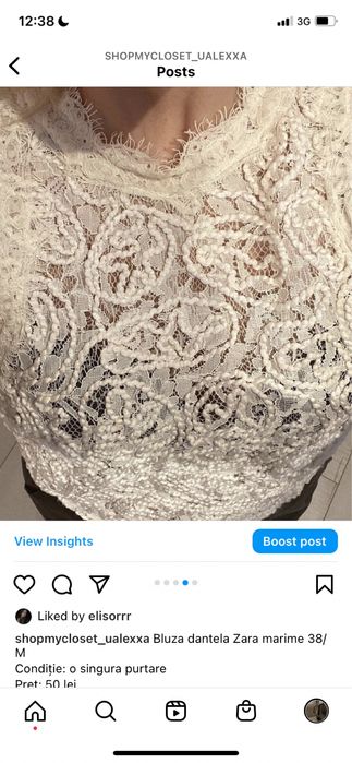 Vand Bluza Zara brodată