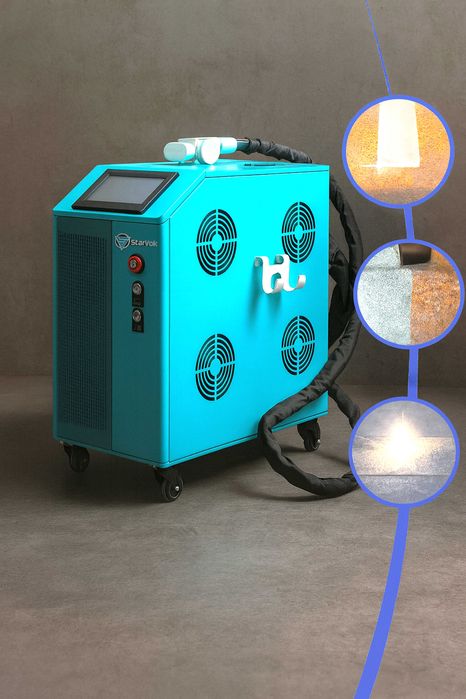 Aparat de Curățat / Sablat cu Laser Pulsatoriu (Lemn, Piatra, Cauciuc,