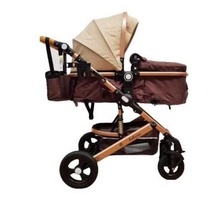 Căruț bebe cu landou și scoică auto