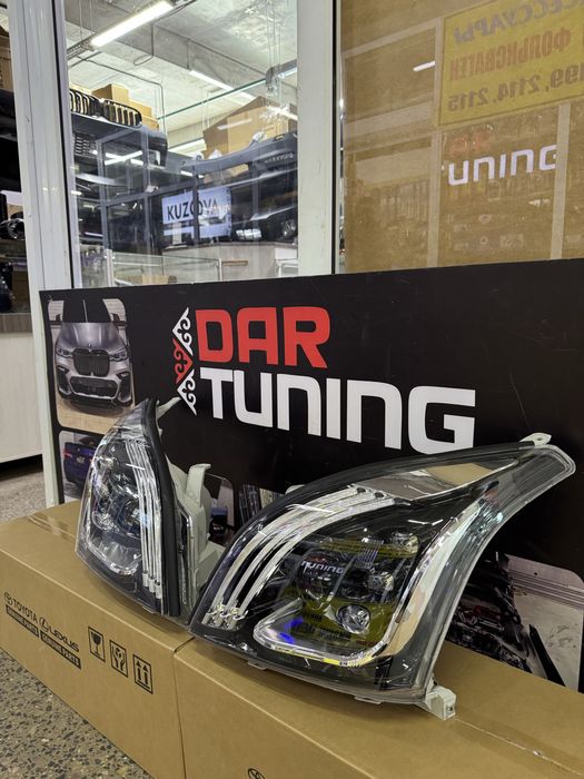 Prado 120 передние Led фары