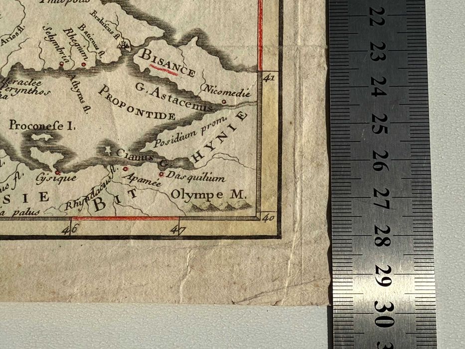 Hartă veche Dacia din anul 1778 - Document original