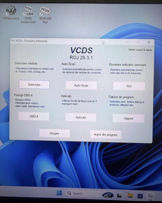 Diagnoza Vcds 25.3.2  stm32f429 cu chip ARM, interpretare erori