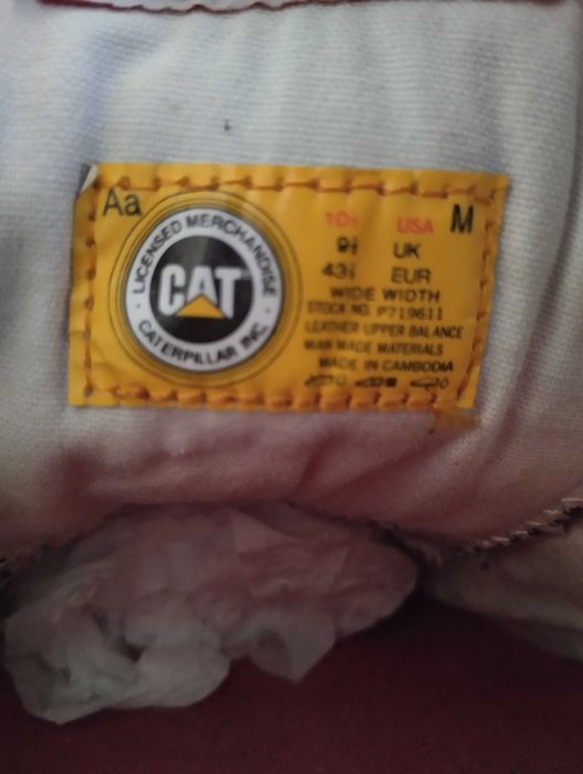 Мъжки кецове от естествена кожа CATERPILLAR р.44 (9'5 EU)