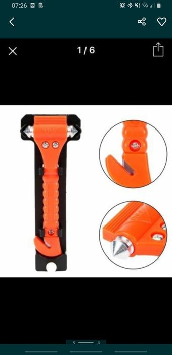 Молоток аварий С ЛЕЗВИЕМ