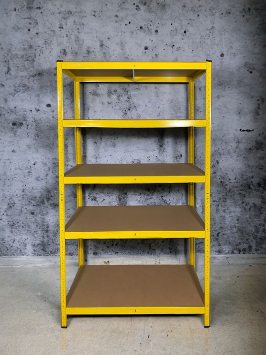 Метален стелаж с 5 нива до 100 кг всяко - 4 цвята