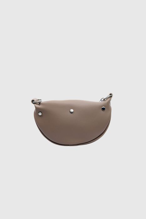 НОВО! ЛИКВИДАЦИЯ! Спортна дамска чанта с верижна дръжка-кафяво