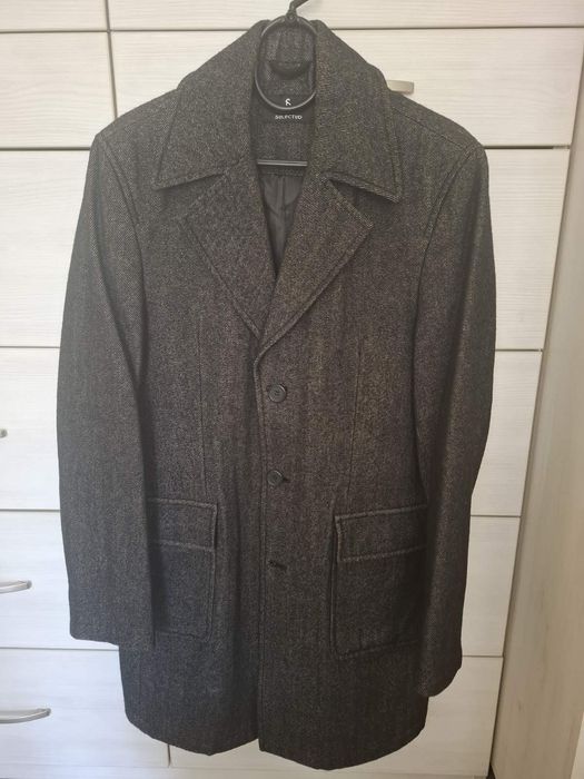 Мъжко зимно палто 100% вълна SELECTED