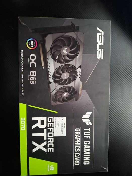 Срочно продаю новую видеокарту RTX 3070 ASUS TUF