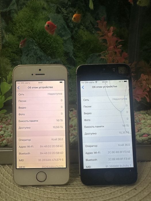 Продам два iPhone 5s 16 GB
