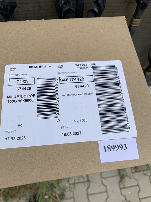 Vand lapte pentru copi milupa nr 2