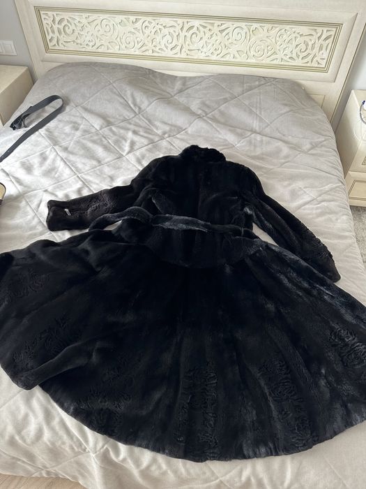 Шуба норковая длинная