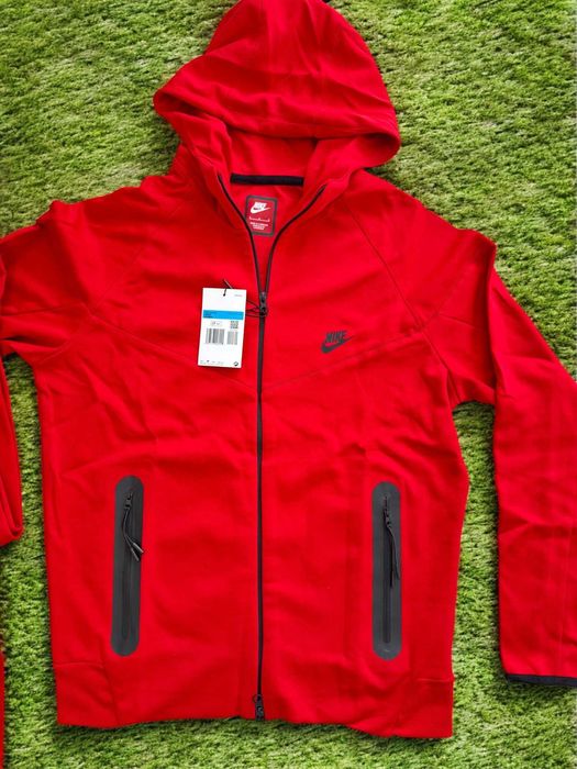 Trening Nike TECH Fleece Rosu - Trening Fete Baieti Bumbac 100%