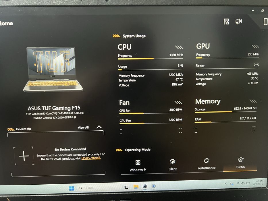 Asus Tuf gaming f15