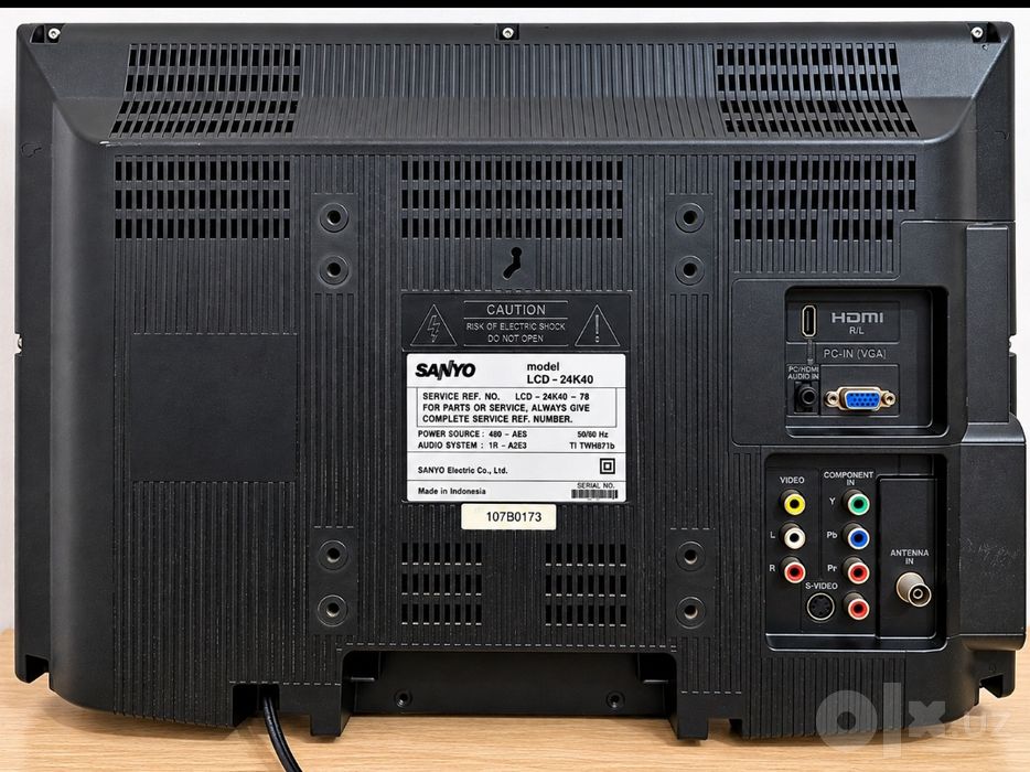 Телевизор-монитор SANYO 24″ + клавиатура, HDMI
