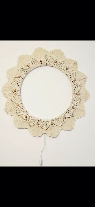 Decorațiune/lampă macrame & led