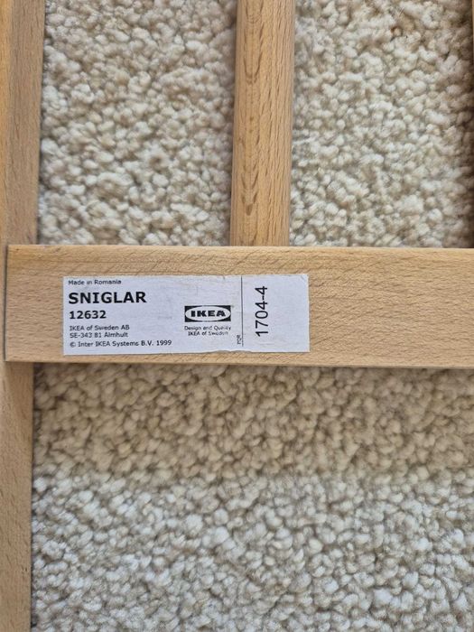 PATUT SNIGLAR(IKEA)+Saltea  Cocos+Husa