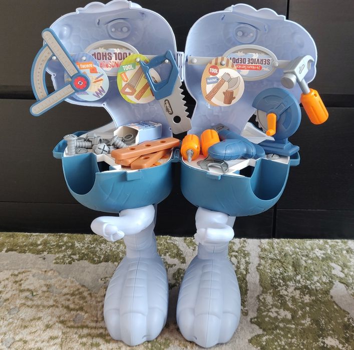 Set joaca dinozaur cu unelte